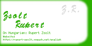 zsolt rupert business card